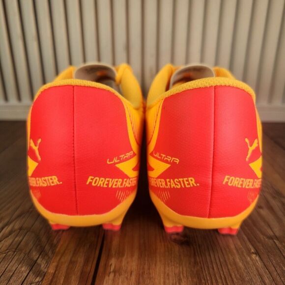 PUMA Ultra Play FG/AG Men's 11 Sun Stream Black Athletic Soccer Cleats 107763-03 - Picture 5 of 11